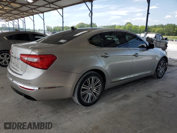2014 Kia Cadenza Premium with VIN KNALN4D77E5123640, listed as a Copart auction lot 58885004 with 152,915 mi miles and Salvage Title. Bid and sale history available at carsss.com. Image 3.