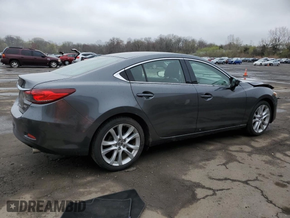 2014 Mazda 6 i Touring with VIN JM1GJ1V62E1148893, listed as a Copart auction lot 53800325 with 93,329 mi miles and Salvage Title. Bid and sale history available at DreamBid. Image 3.