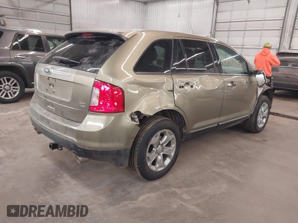 2013 Ford Edge SEL with VIN 2FMDK4JC0DBE09448, listed as a IAAI auction lot 41851293 with 166,501 mi miles. Bid and sale history available at carsss.com. Image 4.