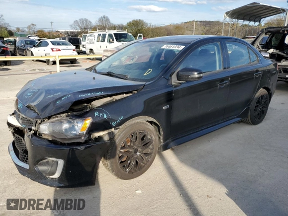 2016 Mitsubishi Lancer ES with VIN JA32U2FU5GU001861, listed as a Copart auction lot 76461034 with 136,135 mi miles and Salvage Title. Bid and sale history available at DreamBid. Image 1.