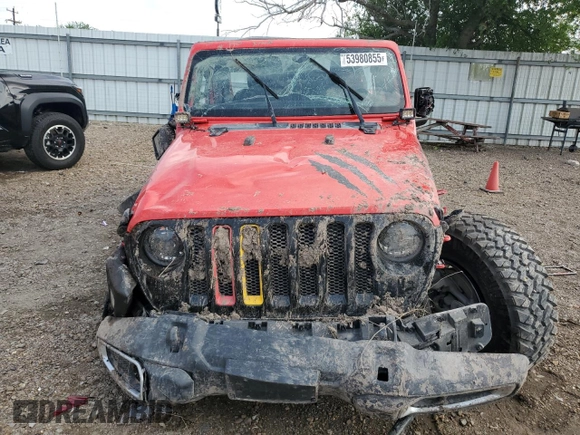 2023 Jeep Wrangler Willys with VIN 1C4HJXDN9PW509722, listed as a Copart auction lot 53980855 with 29,935 mi miles and Salvage title. Bid and sale history available at DreamBid. Image 5.