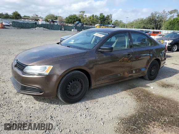 2014 Volkswagen Jetta S with VIN 3VW2K7AJXEM209993, listed as a Copart auction lot 54920565 with 130,466 mi miles and Clean title. Bid and sale history available at DreamBid. Image 1.