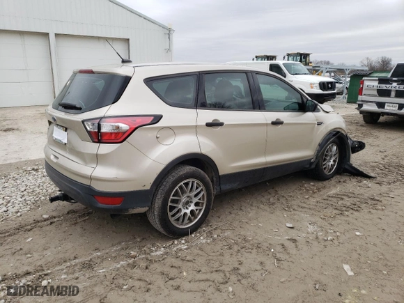 2017 Ford Escape S with VIN 1FMCU0F72HUA15153, listed as a Copart auction lot 48150695 with 64,294 mi miles and Salvage Title. Bid and sale history available at carsss.com. Image 3.