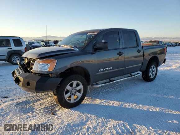 2012 Nissan Titan S with VIN 1N6AA0EJ4CN313589, listed as a Copart auction lot 42149675 with 187,313 mi miles and Salvage Title. Bid and sale history available at carsss.com. Image 1.