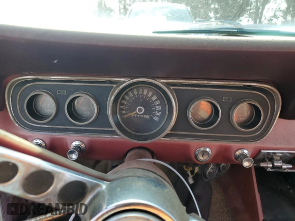 1966 Ford Mustang z VIN 6R07T150972, wystawiony jako Copart lot #43465275 z przebiegiem 27 105 mil mil oraz Czysty tytuł • Clean title. Historia ofert i sprzedaży dostępna na DreamBid. Obrazek 9.