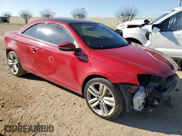 2012 Volkswagen Eos Lux with VIN WVWFW7AH7CV001093, listed as a Copart auction lot 85584384 with 105,464 mi miles and Salvage Title. Bid and sale history available at DreamBid. Image 4.