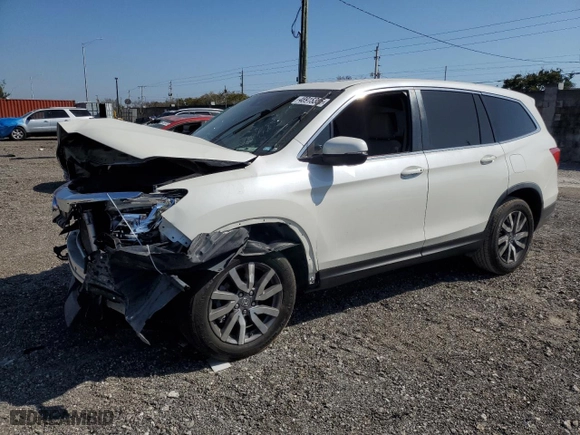 2019 Honda Pilot EX-L with VIN 5FNYF5H55KB027486, listed as a Copart auction lot 48915365 with 62,990 mi miles and Salvage Title. Bid and sale history available at carsss.com. Image 1.