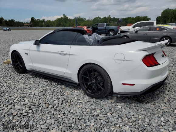 2018 Ford Mustang GT Premium with VIN 1FATP8FF6J5153639, listed as a Copart auction lot 50065995 with 24979 miles and Salvage Title. Bid and sale history available at carsss.com. Image 2.