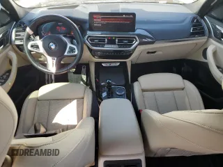2022 BMW X3 M40i with VIN 5UX83DP03N9K37297, listed as a Copart auction lot 48956625 with 28,165 mi miles and Salvage Title. Bid and sale history available at DreamBid. Image 8.