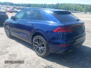 2021 Audi Q8 Premium Plus with VIN WA1EVAF12MD032292, listed as a IAAI auction lot 42175561 with 40,250 mi miles and . Bid and sale history available at DreamBid. Image 3.