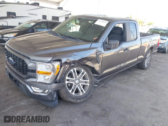 2021 Ford F-150 XL with VIN 1FTEX1CP5MFA52842, listed as a IAAI auction lot 42520858 with 107,873 mi miles and . Bid and sale history available at DreamBid. Image 17.