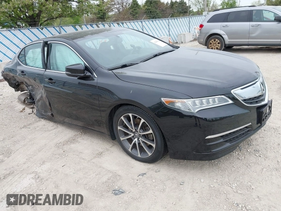 2015 Acura TLX V6 z VIN 19UUB2F36FA026163, wystawiony jako IAAI lot #42156110 z przebiegiem 98 083 mil mil oraz . Historia ofert i sprzedaży dostępna na DreamBid. Obrazek 1.
