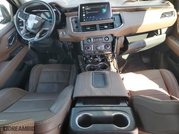2022 Chevrolet Tahoe High Country with VIN 1GNSKTKL7NR359349, listed as a Copart auction lot 77077774 with 22,438 mi miles and Salvage Title. Bid and sale history available at carsss.com. Image 8.