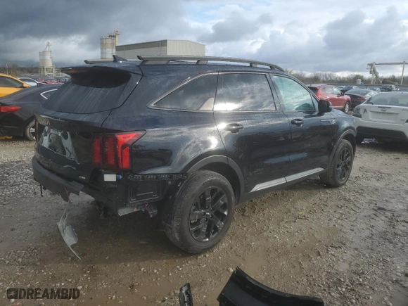 2023 Kia Sorento X-Line S with VIN 5XYRLDLC6PG214555, listed as a Copart auction lot 77028674 with 13,111 mi miles and Salvage Title. Bid and sale history available at carsss.com. Image 3.