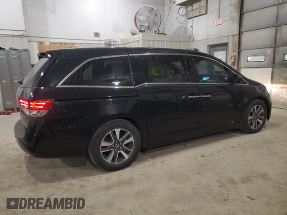 2014 Honda Odyssey Touring z VIN 5FNRL5H91EB128917, wystawiony jako Copart lot #49353085 z przebiegiem 208 871 mil mil oraz Czysty tytuł • Clean title. Historia ofert i sprzedaży dostępna na DreamBid. Obrazek 3.