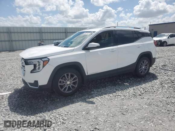 2023 GMC Terrain SLT z VIN 3GKALPEG8PL186740, wystawiony jako Copart lot #51550265 z przebiegiem 75 246 mil mil oraz Nie do naprawy • Non repairable. Historia ofert i sprzedaży dostępna na DreamBid. Obrazek 1.