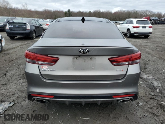 2016 Kia Optima SXL Turbo with VIN 5XXGV4L29GG022592, listed as a Copart auction lot 51810915 with 88,513 mi miles and Salvage title. Bid and sale history available at DreamBid. Image 6.