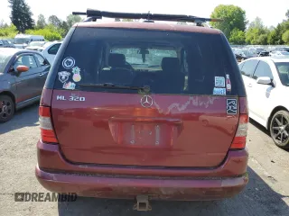 2001 Mercedes-Benz M 320/430/500 with VIN 4JGAB54E91A256176, listed as a Copart auction lot 55610525 with 215,120 mi miles and Salvage Title. Bid and sale history available at DreamBid. Image 6.