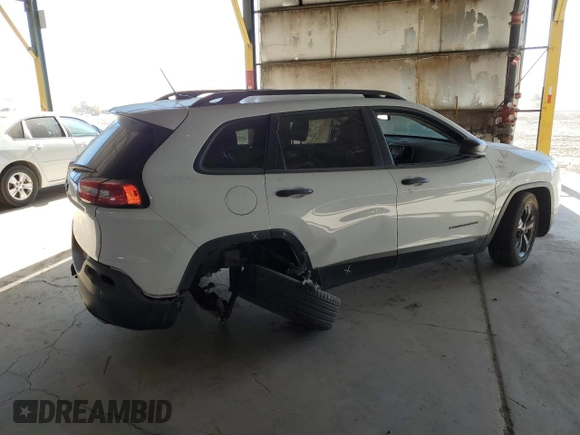2016 Jeep Cherokee Sport z VIN 1C4PJLAS6GW376092, wystawiony jako Copart lot #57306895 z przebiegiem 90 979 mil mil oraz Szkoda całkowita • Salvage title. Historia ofert i sprzedaży dostępna na DreamBid. Obrazek 3.