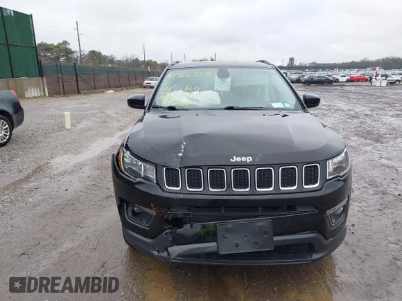 2021 Jeep Compass Altitude with VIN 3C4NJDBB1MT540491, listed as a IAAI auction lot 41966779 with 47,246 mi miles and . Bid and sale history available at DreamBid. Image 12.