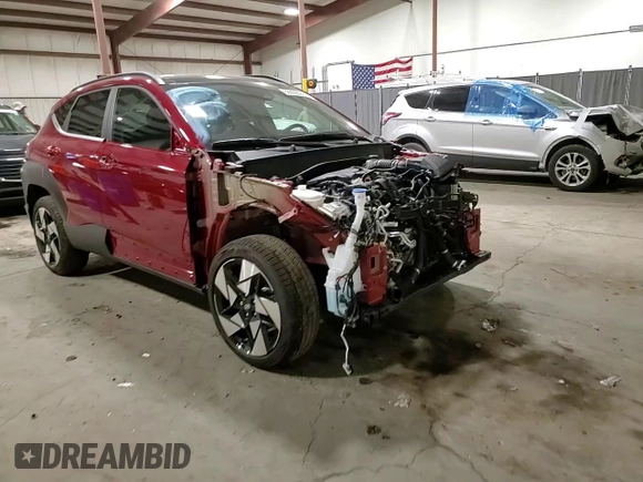 2024 Hyundai Kona Limited with VIN KM8HECA30RU158094, listed as a Copart auction lot 68869524 with 1,171 mi miles and Salvage Title. Bid and sale history available at carsss.com. Image 17.