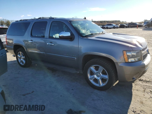 2012 Chevrolet Suburban LTZ with VIN 1GNSCKE04CR218311, listed as a Copart auction lot 81875674 with 190,298 mi miles and Salvage Title. Bid and sale history available at carsss.com. Image 4.