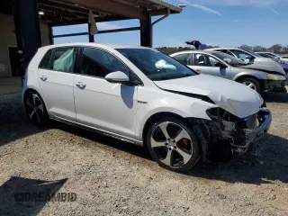2017 Volkswagen Golf GTI S with VIN 3VW4T7AU4HM017537, listed as a Copart auction lot 49451945 with 124,356 mi miles and Salvage Title. Bid and sale history available at carsss.com. Image 4.