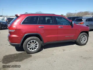 2015 Jeep Grand Cherokee Limited with VIN 1C4RJFBG2FC894480, listed as a Copart auction lot 49581645 with 160,381 mi miles and Salvage Title. Bid and sale history available at carsss.com. Image 3.