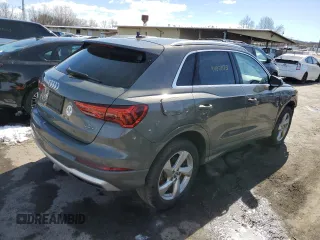 2020 Audi Q3 Premium with VIN WA1AECF33L1016503, listed as a Copart auction lot 44821173 with 34,078 mi miles. Bid and sale history available at carsss.com. Image 3.