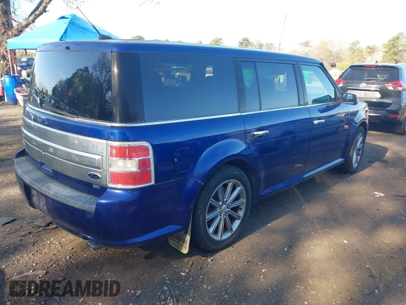 2013 Ford Flex Limited with VIN 2FMHK6D83DBD05993, listed as a IAAI auction lot 42140500 with 214,701 mi miles. Bid and sale history available at carsss.com. Image 4.