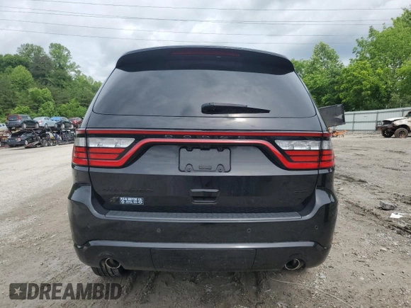 2022 Dodge Durango GT Plus with VIN 1C4RDJDG4NC174300, listed as a Copart auction lot 58557445 with 28,477 mi miles and Salvage title. Bid and sale history available at DreamBid. Image 6.