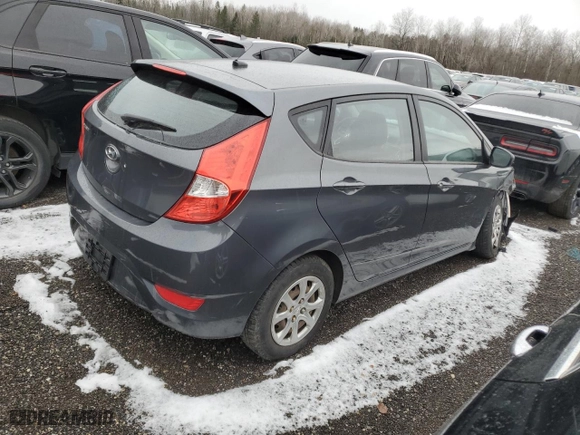 2013 Hyundai Accent GL with VIN KMHCT5AE4DU059431, listed as a Copart auction lot 43833235 with 1 mi miles and Salvage Title. Bid and sale history available at carsss.com. Image 3.