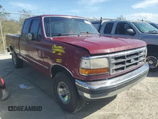 1992 Ford F-150 with VIN 1FTEX14H2NKA55620, listed as a Copart auction lot 76487124 with 182,781 mi miles and Salvage Title. Bid and sale history available at DreamBid. Image 4.