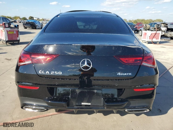 2023 Mercedes-Benz CLA with VIN W1K5J4HB2PN413699, listed as a Copart auction lot 77392934 with 14,198 mi miles and Salvage Title. Bid and sale history available at carsss.com. Image 6.
