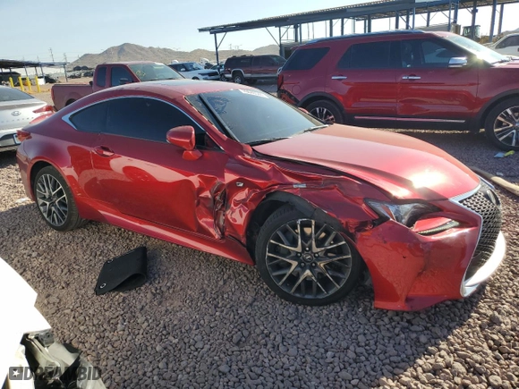 2016 Lexus RC 200t with VIN JTHHA5BC8G5004717, listed as a Copart auction lot 70848544 with NaN miles and Salvage Title. Bid and sale history available at carsss.com. Image 4.