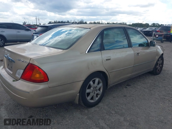 2001 Toyota Avalon XL with VIN 4T1BF28B41U163863, listed as a IAAI auction lot 41679620 with 312,264 mi miles and . Bid and sale history available at DreamBid. Image 4.