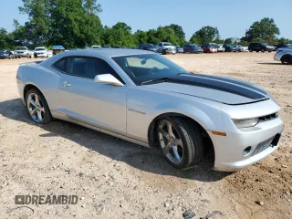 2014 Chevrolet Camaro LT with VIN 2G1FB1E37E9283502, listed as a Copart auction lot 60531975 with 106,879 mi miles and Salvage title. Bid and sale history available at DreamBid. Image 4.