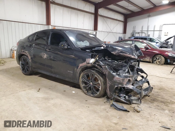 2018 BMW X6 xDrive50i with VIN 5UXKU6C53J0W39108, listed as a Copart auction lot 48705174 with 44,753 mi miles. Bid and sale history available at carsss.com. Image 4.