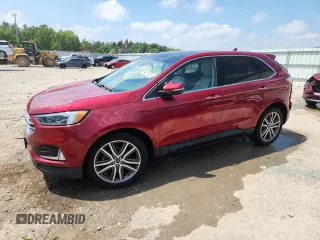 2019 Ford Edge Titanium with VIN 2FMPK3K91KBB20294, listed as a Copart auction lot 64318725 with 68,042 mi miles and Salvage title. Bid and sale history available at DreamBid. Image 1.