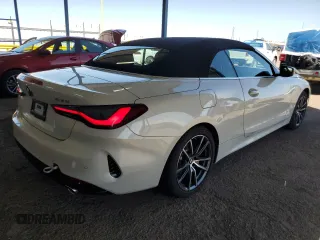 2025 BMW 4 Series 430i xDrive with VIN WBA53DB09SCT32390, listed as a Copart auction lot 48107375 with 11,555 mi miles and Clean Title. Bid and sale history available at DreamBid. Image 3.