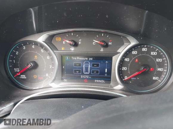 2020 Chevrolet Equinox LT with VIN 3GNAXLEX7LS591231, listed as a IAAI auction lot 41734258 with 51,072 mi miles. Bid and sale history available at carsss.com. Image 7.
