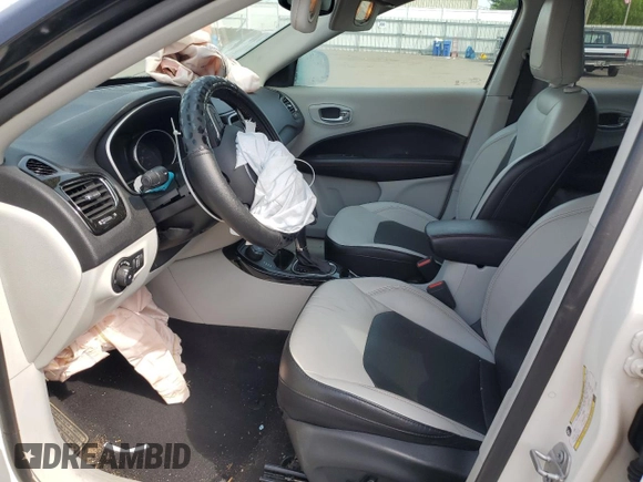 2020 Jeep Compass Limited with VIN 3C4NJDCB3LT216892, listed as a Copart auction lot 56332645 with 34,008 mi miles and Salvage title. Bid and sale history available at DreamBid. Image 7.
