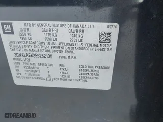 2014 Chevrolet Equinox LS with VIN 2GNALAEK3E6262130, listed as a IAAI auction lot 41932690 with 179,699 mi miles. Bid and sale history available at carsss.com. Image 9.