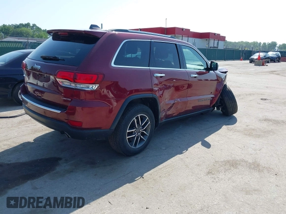 2020 Jeep Grand Cherokee Limited with VIN 1C4RJFBG3LC115535, listed as a IAAI auction lot 42551974 with 53,069 mi miles and . Bid and sale history available at DreamBid. Image 4.