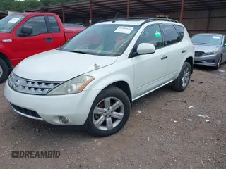 2007 Nissan Murano SE with VIN JN8AZ08W67W630135, listed as a IAAI auction lot 42409844 with Not provided miles and . Bid and sale history available at DreamBid. Image 2.