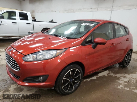 2019 Ford Fiesta SE with VIN 3FADP4EJ5KM142274, listed as a Copart auction lot 89394965 with 87,690 mi miles and Clean Title. Bid and sale history available at carsss.com. Image 1.