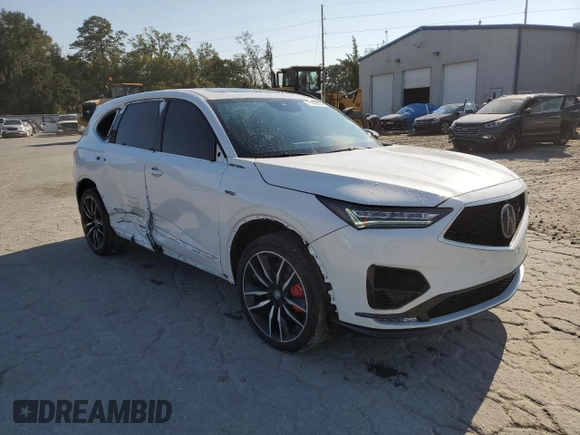 2023 Acura MDX Type S w/Advance Package with VIN 5J8YD8H85PL004281, listed as a Copart auction lot 75498494 with 19,545 mi miles and Salvage Title. Bid and sale history available at carsss.com. Image 4.