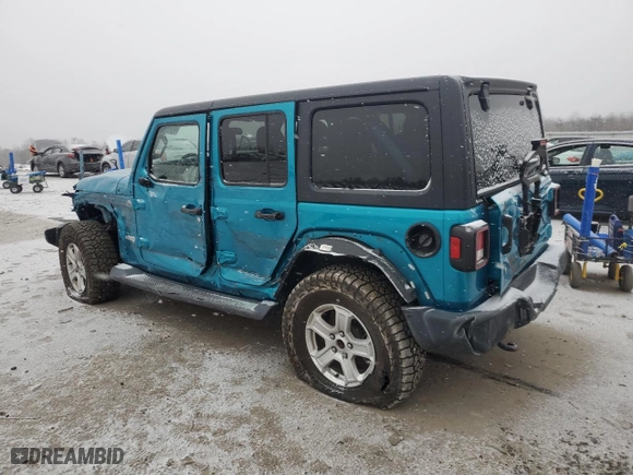2019 Jeep Wrangler Unlimited Sport with VIN 1C4HJXDG8KW659203, listed as a Copart auction lot 45093855 with 61,934 mi miles and Salvage Title. Bid and sale history available at carsss.com. Image 2.
