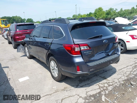 2017 Subaru Outback Premium with VIN 4S4BSACC7H3385383, listed as a IAAI auction lot 42541114 with 141,650 mi miles and . Bid and sale history available at DreamBid. Image 3.