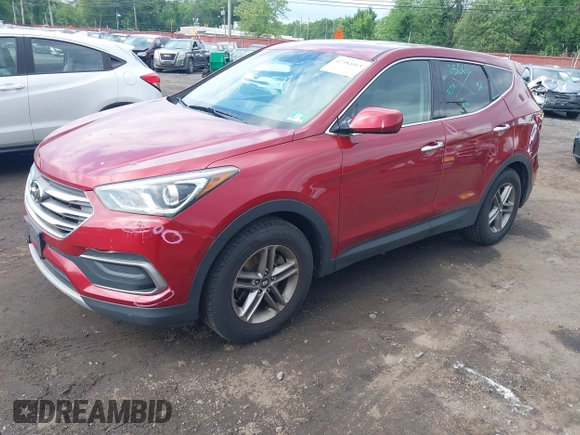 2018 Hyundai Santa Fe 2.4L with VIN 5XYZT3LB3JG541780, listed as a IAAI auction lot 42384065 with 96,754 mi miles and . Bid and sale history available at DreamBid. Image 18.